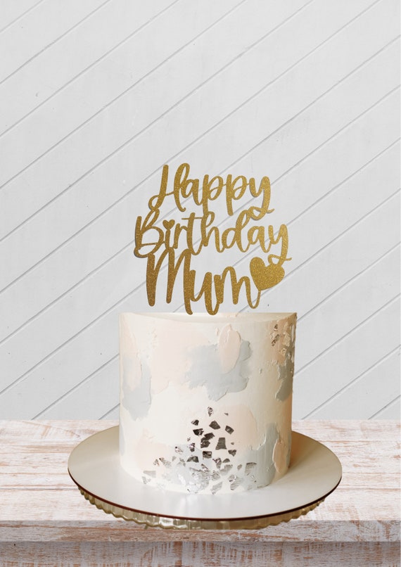 Décoration de gâteau joyeux anniversaire maman, décoration de gâteau d' anniversaire, décoration de gâteau, fête d'anniversaire de maman, décoration  de fête d'anniversaire de maman -  France