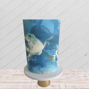 Edible cake wrap birthday cake decoration blue texture cake wrap edible image cake wrap print icing cake wrap Decorating Techniques