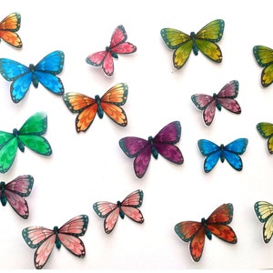 Edible Wafer Paper Butterflies Cakes Cupcakes Butterfly Toppers Food Safe Decoration Desserts Bakes Pastries