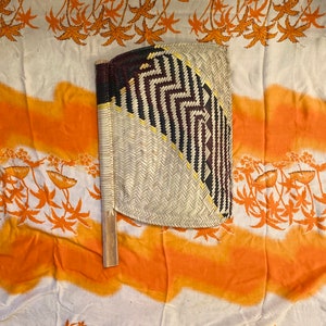 AUTHENTIC Traditional Hand Woven Bambara Wicker Fan