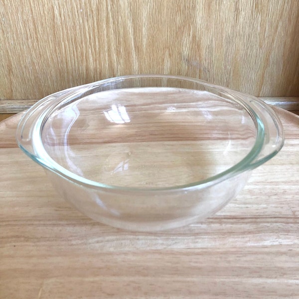 Vintage Pyrex Ovenware 023 1 1/2QT Clear Mixing Bowl Made in USA Round Dish No Lid