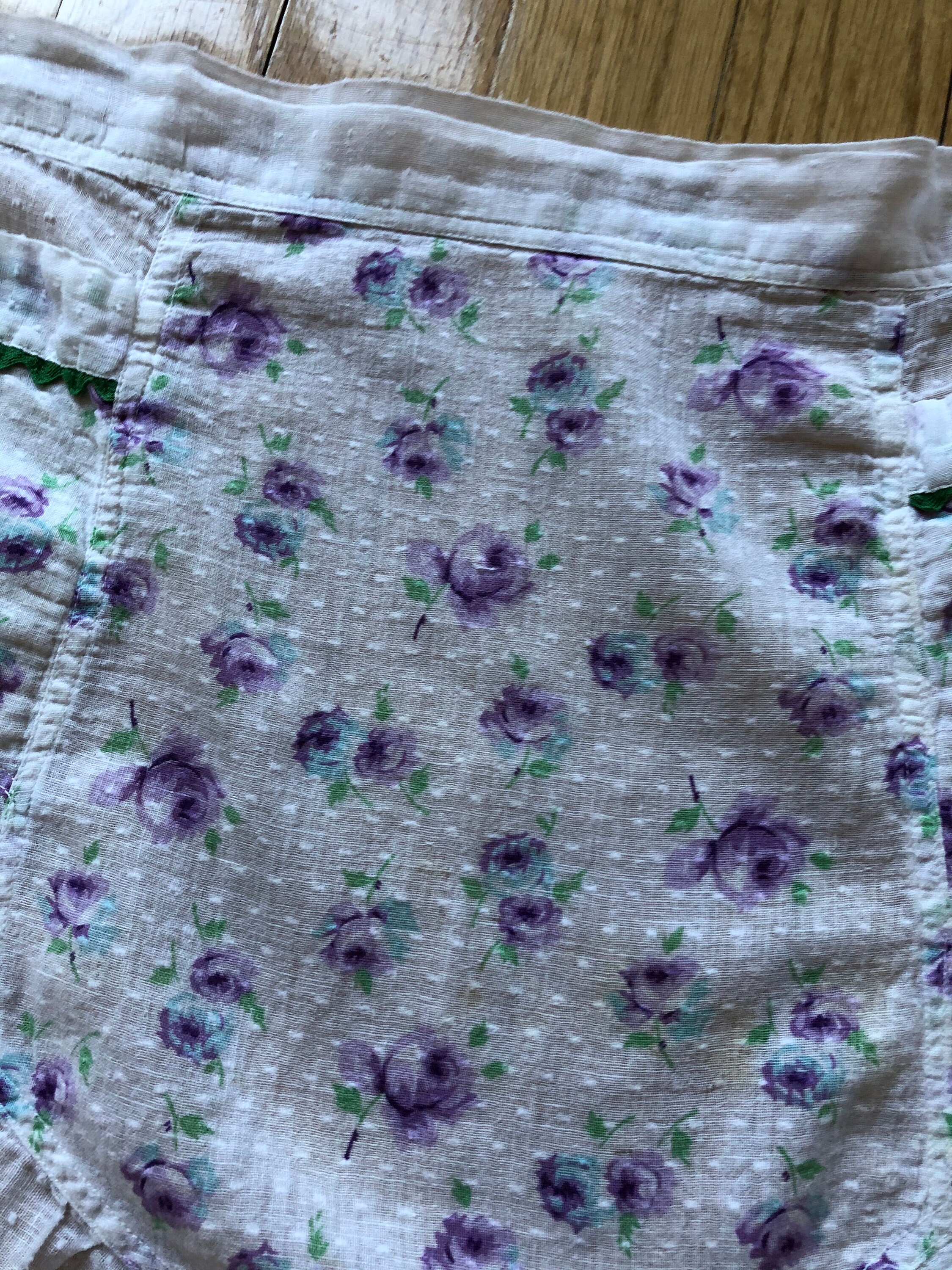 Beautiful Vintage 1960s White and Purple Floral Semi Sheer - Etsy