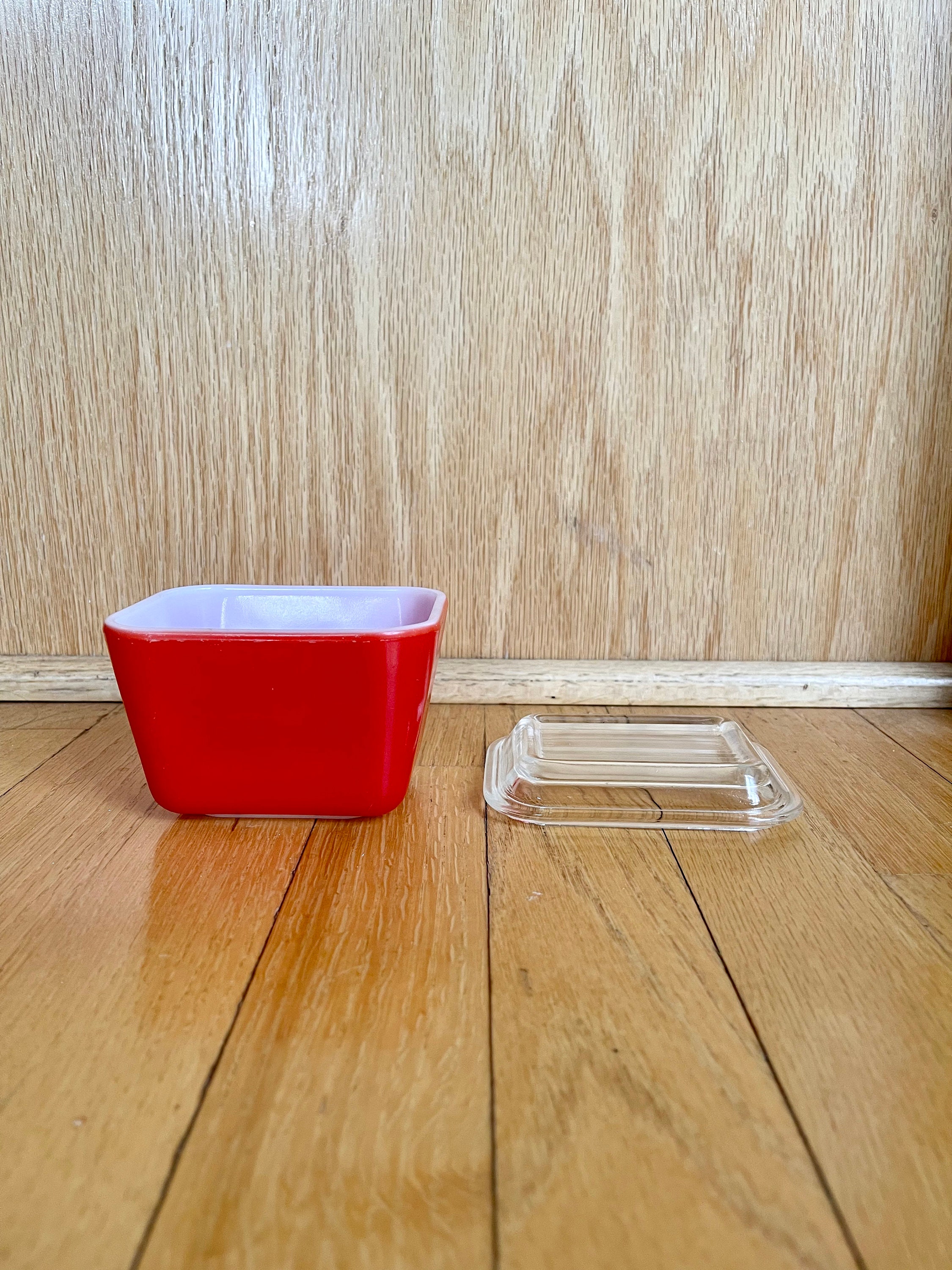 Mod Vintage Mid Century Small Rectangle Pyrex Refrigerator Dish With ...