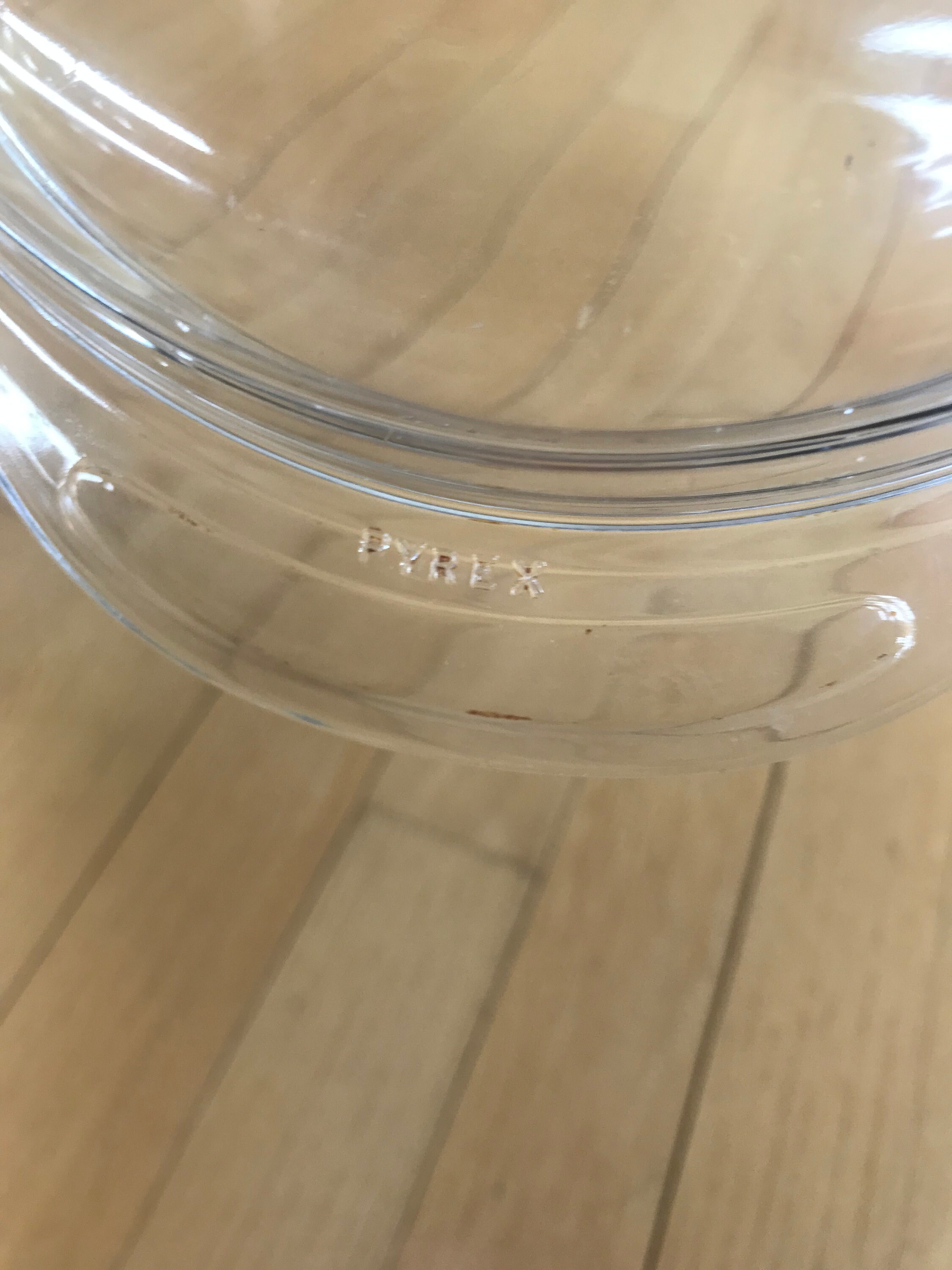 Vintage Clear Glass Pyrex Bowl / Casserole Dish Replacement Etsy