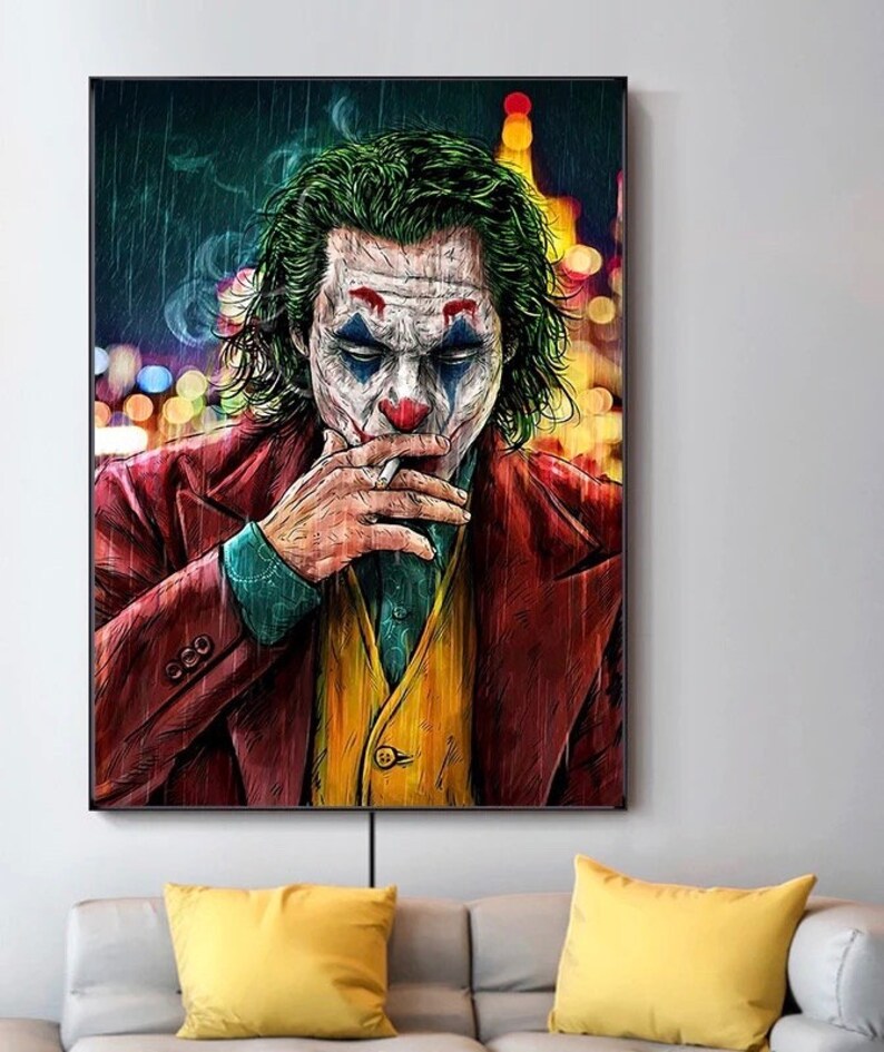 The JOKER Canvas Printing Wall Art Paintings Home Decoration Etsy