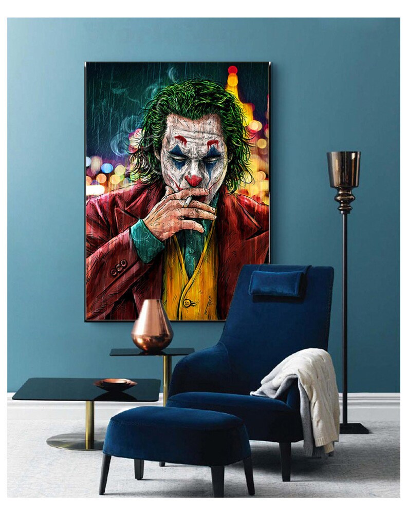The JOKER Canvas Printing Wall Art Paintings Home Decoration Etsy