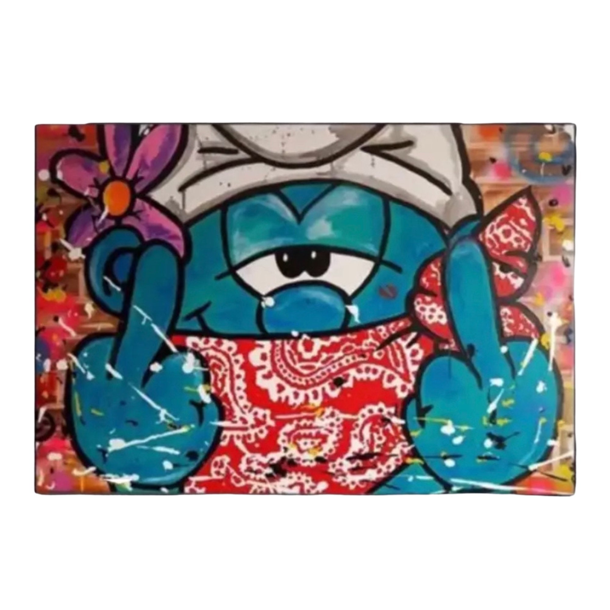 HANDMADE Oil Painting Graffiti Canvas Painting Wall Art Etsy