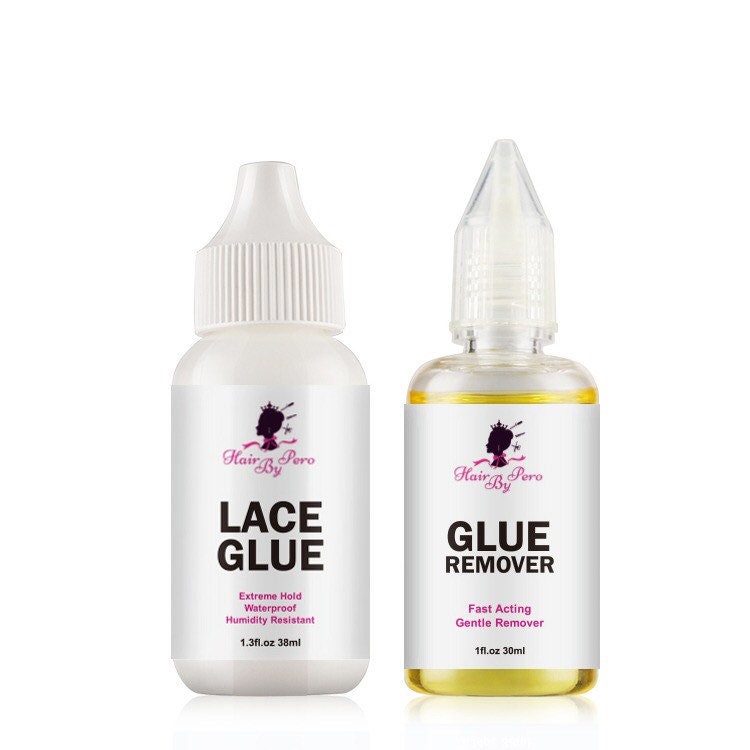 Lace Glue And Remover For Front Lace Wig Hair Wig Glue Lace Glue Adhesive  For Human Hair Wigs Waterproof Wig Glue Plus Remover