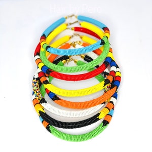 Handmade Beaded Necklace, Hair Accessories, Zulu Beaded Necklace, African Beaded Necklace