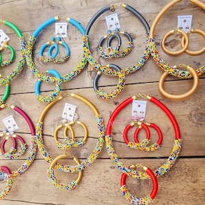 Handmade Necklace, Earrings & Bracelet Jewelry Set