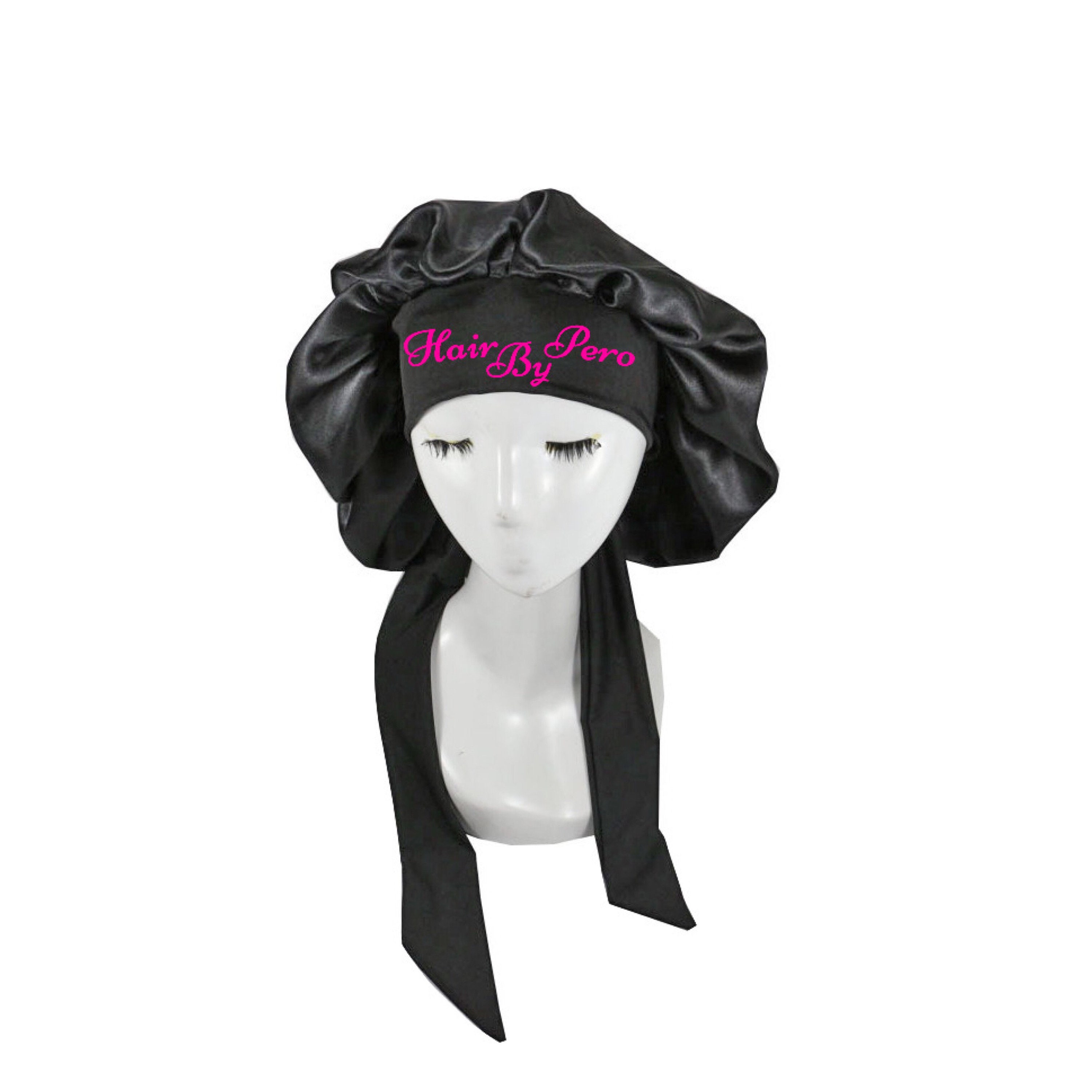 HOME SHARON Silk Bonnet for Sleeping, 4 Pieces Satin Bonnet Hair Wrap Cap  Bonnet for Curly Hair,Satin Bonnet for Sleeping, Bonnets Black Women