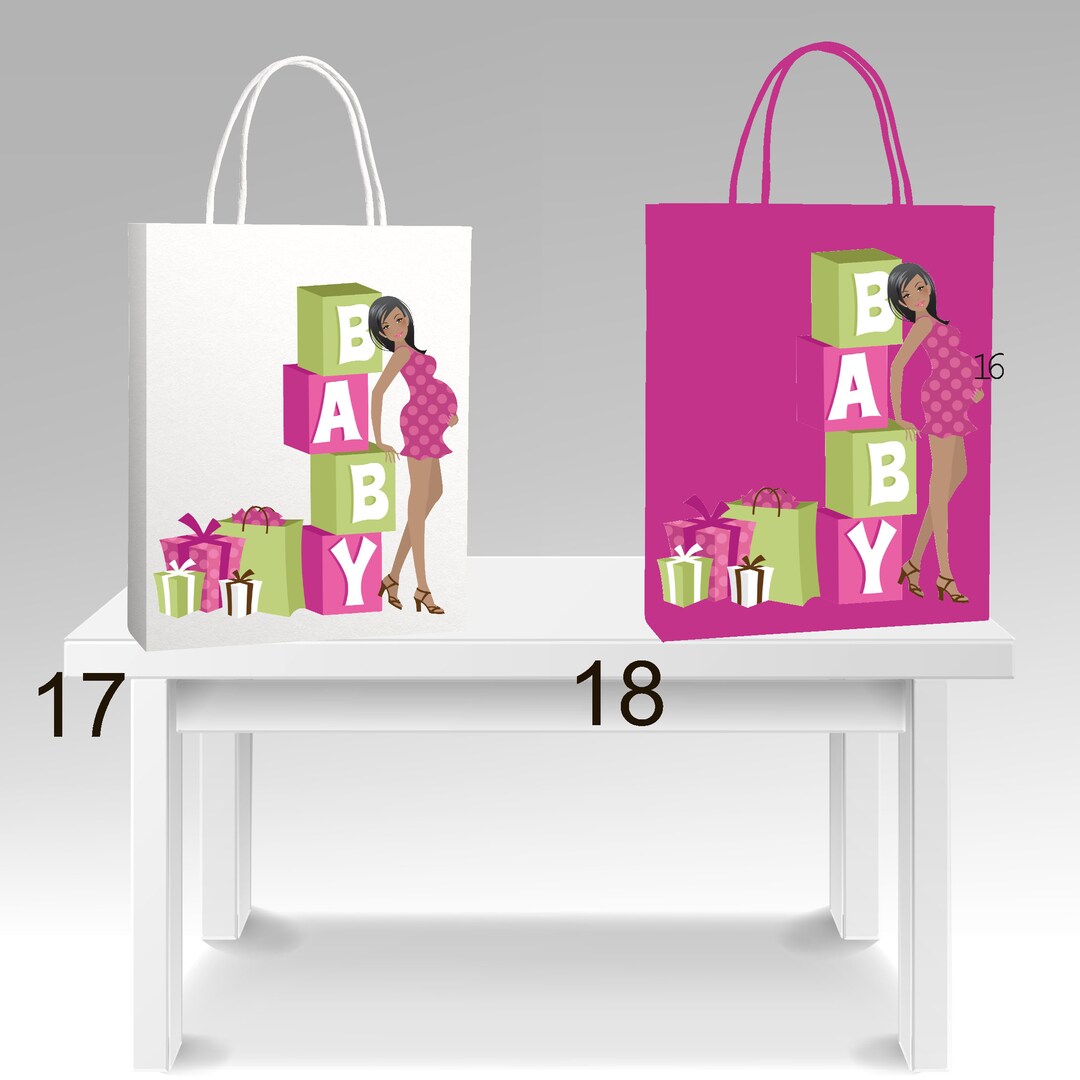 Baby Shower Gift Bags Gender Reveal Baby Boy Gift Bags Etsy