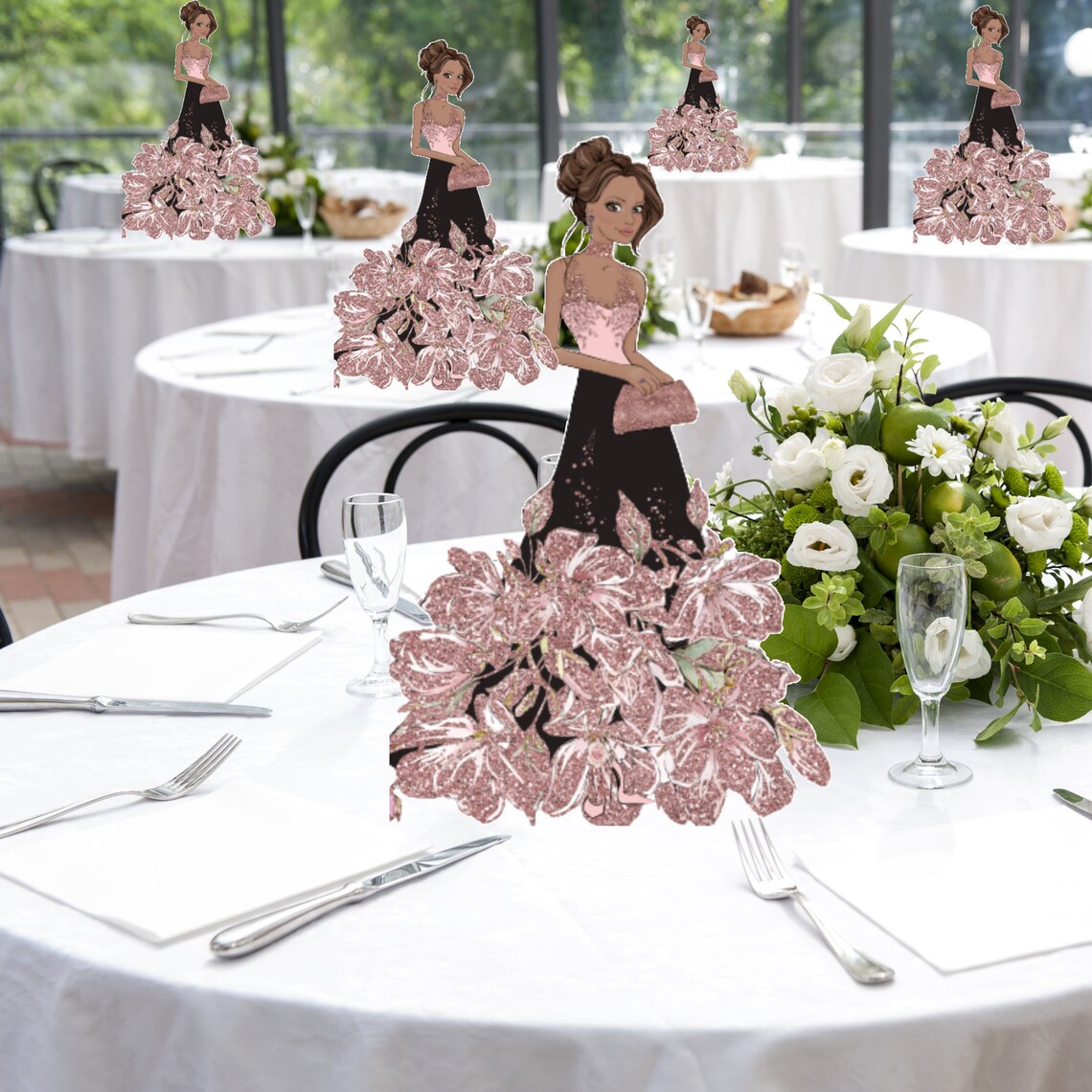 Beauty Tabletop Centerpiece - Double-sided Party Decor - Etsy