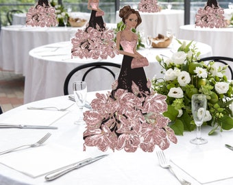 Centerpieces -Tabletop Centerpiece - Party Decor - Birthday Party Decor - Standup Character Centerpieces - Girl Party - Event Decor - Beauty