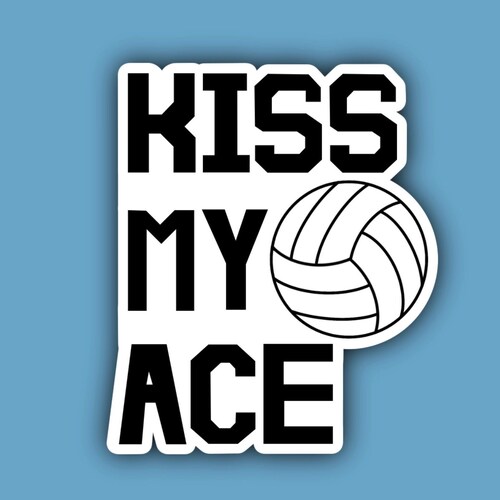 Paper & Party Supplies Volleyball Love Volleyball Sticker Sticker ...