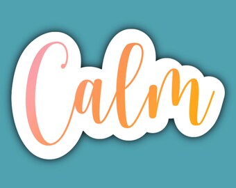 Calcomanía de calma