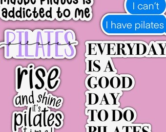 Paquete de pegatinas de pilates