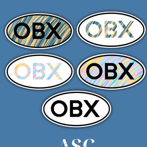 OBX Sticker Pack, Outer Banks, OBX, Waterproof, Water bottle, VSCO, Aesthetic, Planner, Laptop Stickers, Bullet Journal Stickers, tumbler