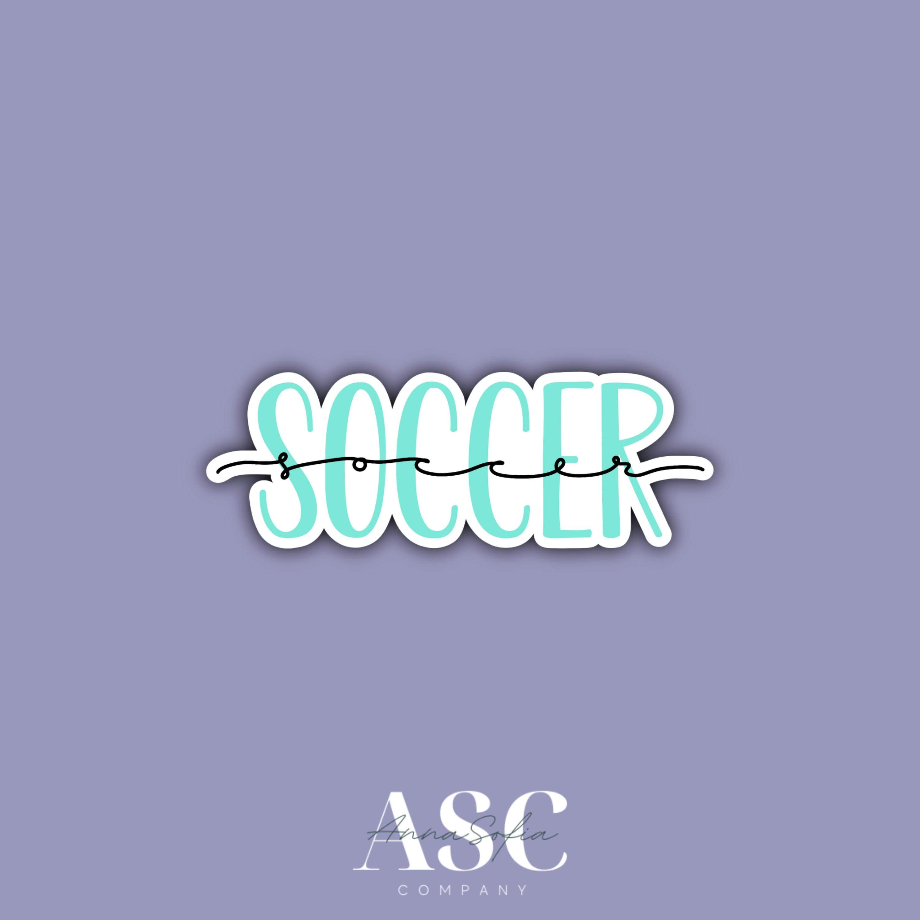 Soccer Sticker Waterproof Aesthetic Sports Sticker Laptop | Etsy