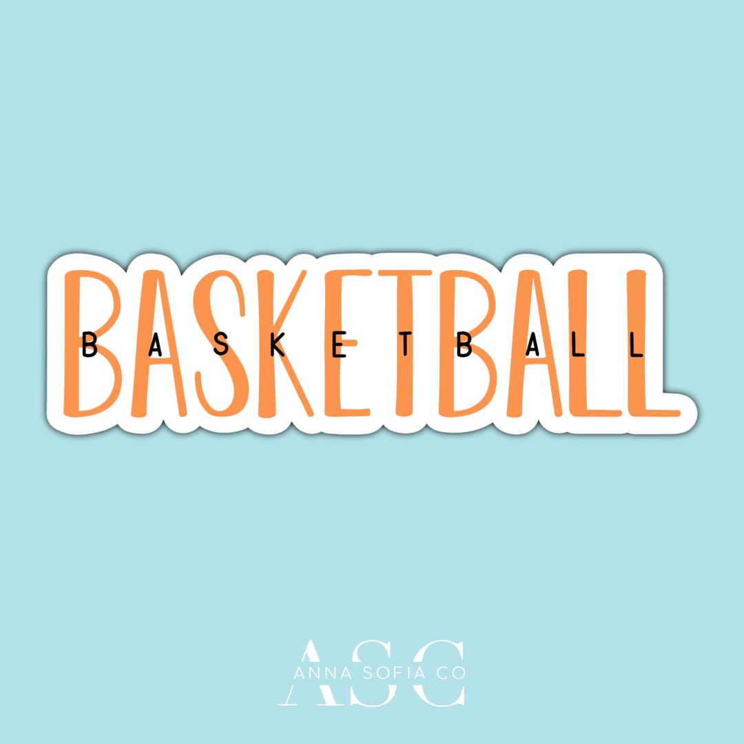 Basketball Sticker - Etsy