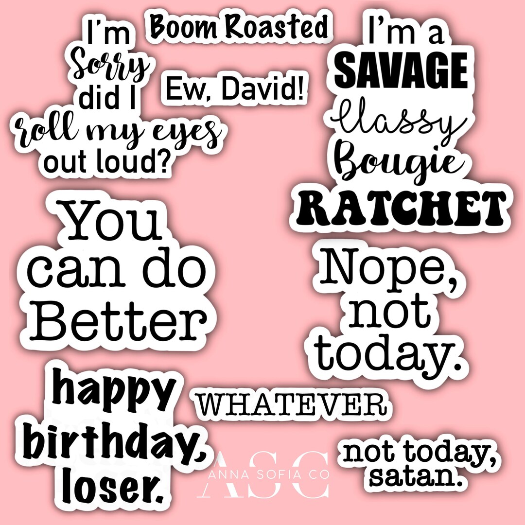 The Attitude Sticker Pack - Etsy