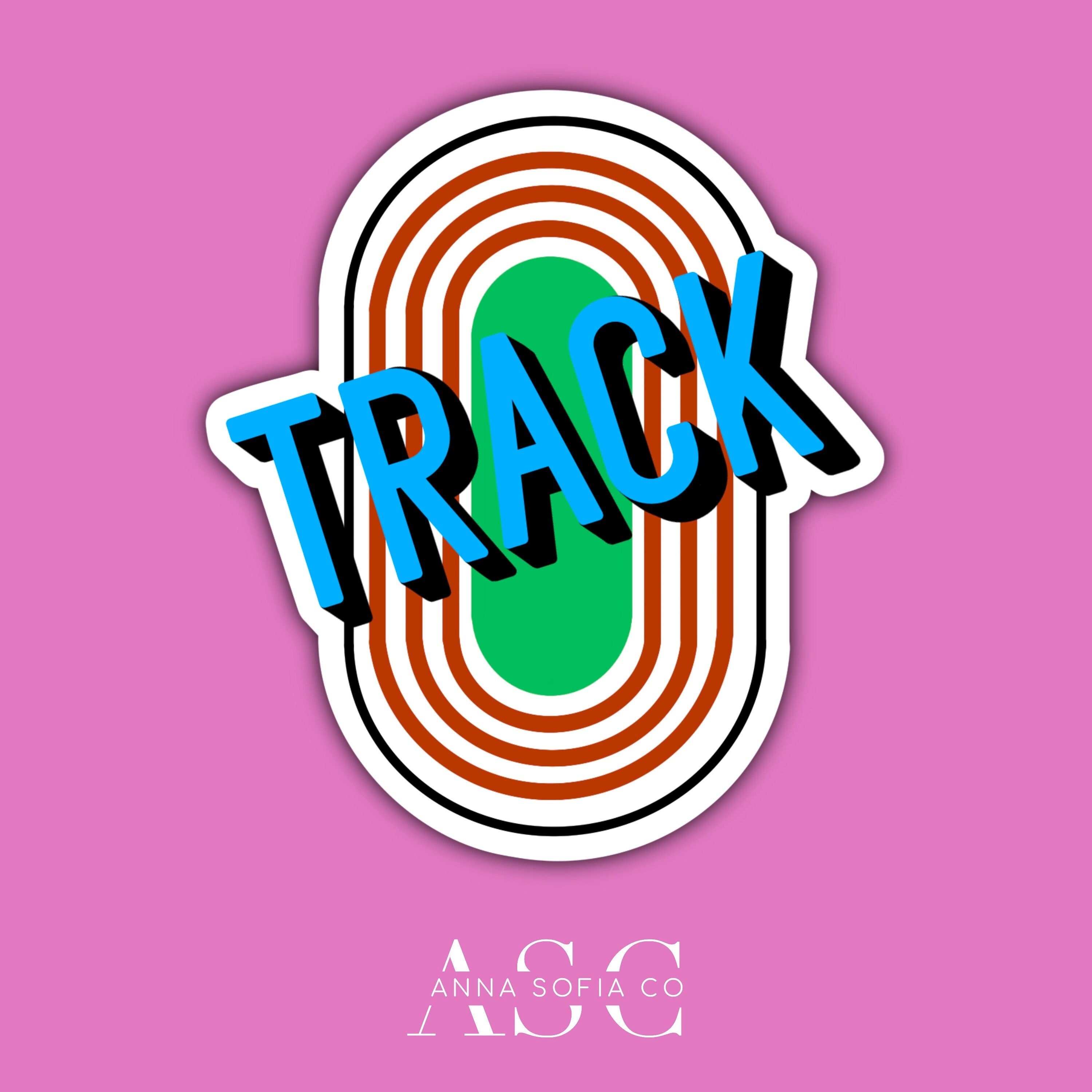 Blue Track Sticker - Etsy