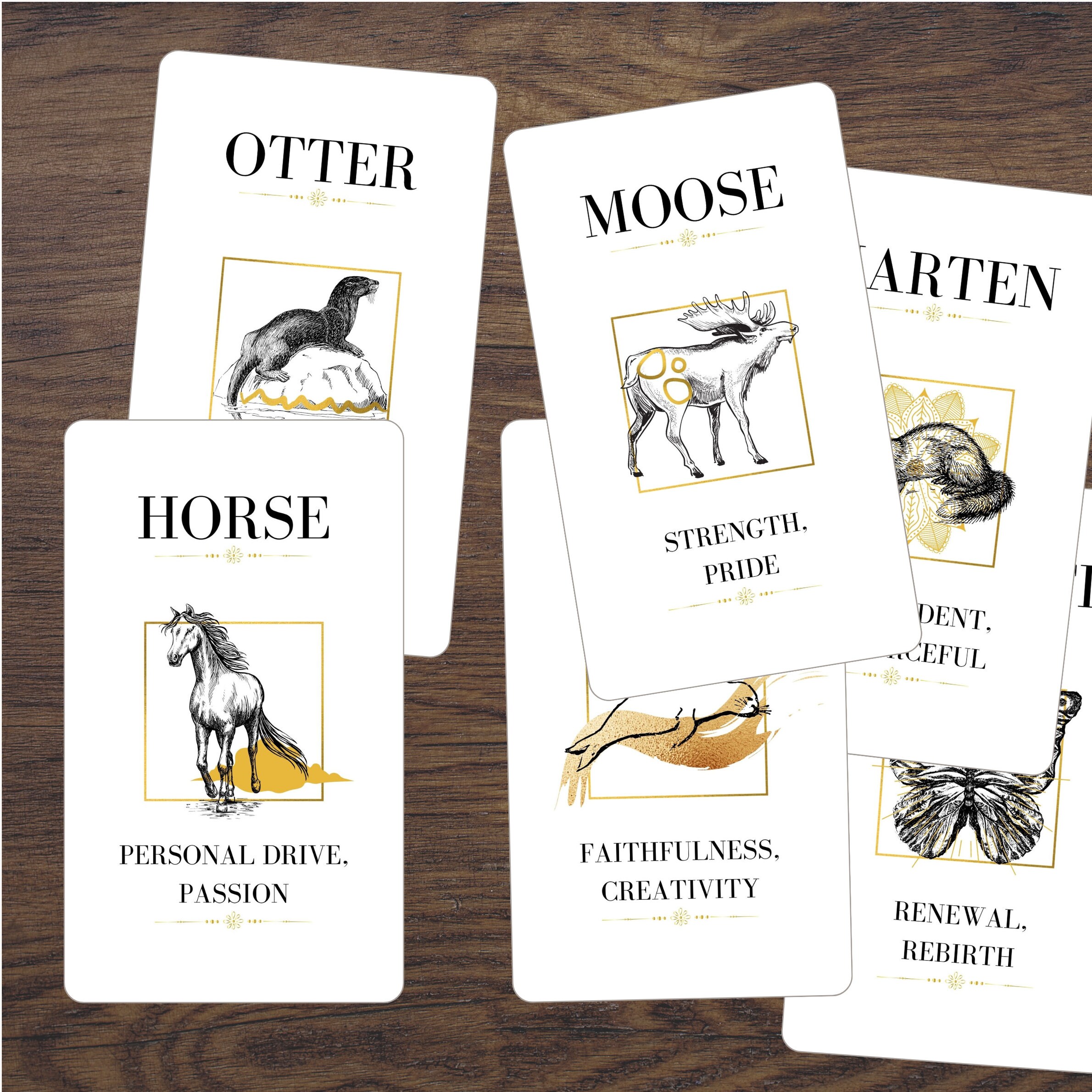 Animal oracle cards Etsy 日本