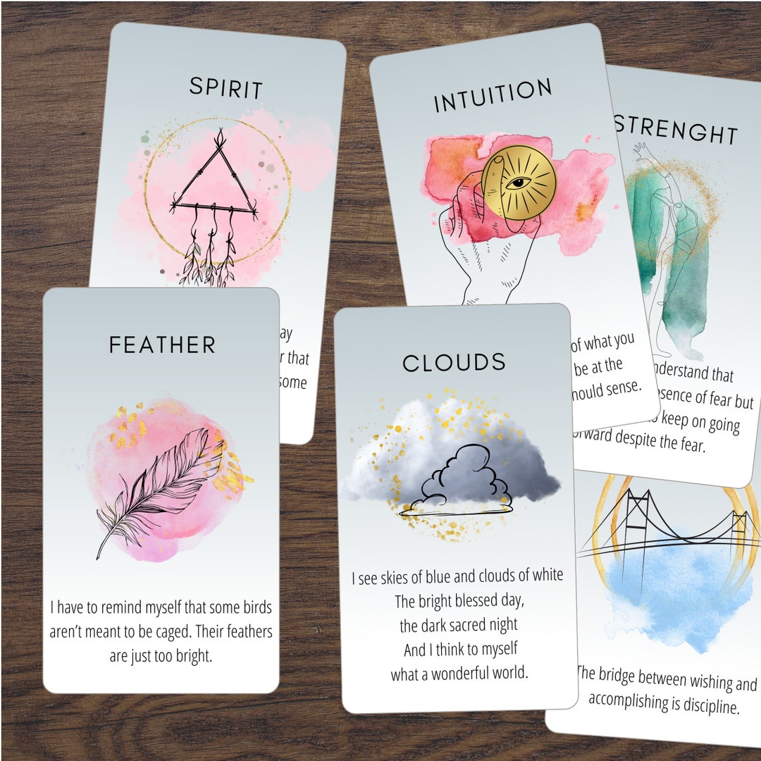 Spiritual Symbol Card Deck Daily Symbolism 55 Card Deck - Etsy
