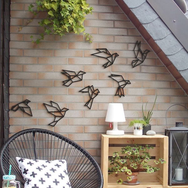 Metal Bird Wall Art Patio Decor Metal Wall Art Home Decor Bird Wall Hanging Farmhouse Decor Metal Bird Decor Garden Bird Art Metal Birds Art