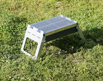 Compact and Portable Stainless Steel Grill – Foldable Design for Easy Camping and Picnics