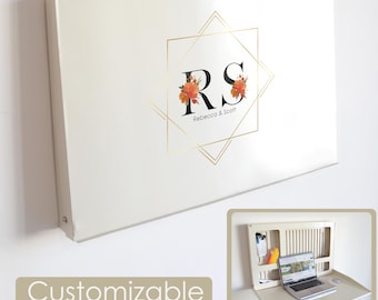 Personalized Metal Floating Desk: Space-Saving Foldable Wall Desk