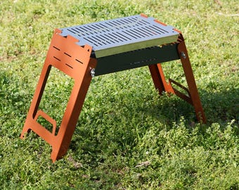 Portable Foldable Grill – Stainless Steel BBQ Compact Design for Camping Outdoor and Picnics