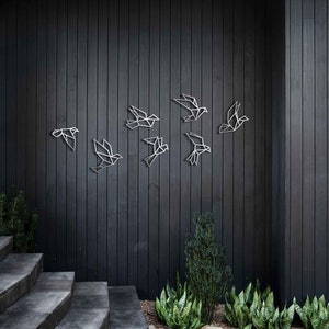 bird wall art,metal bird decor,garden wall decor
outdoor wall art,metal yard art,bird silhouette,patio wall decor,fence wall decor,modern metal art,rustic wall decor,entryway decor,nature wall art,bird wall decor