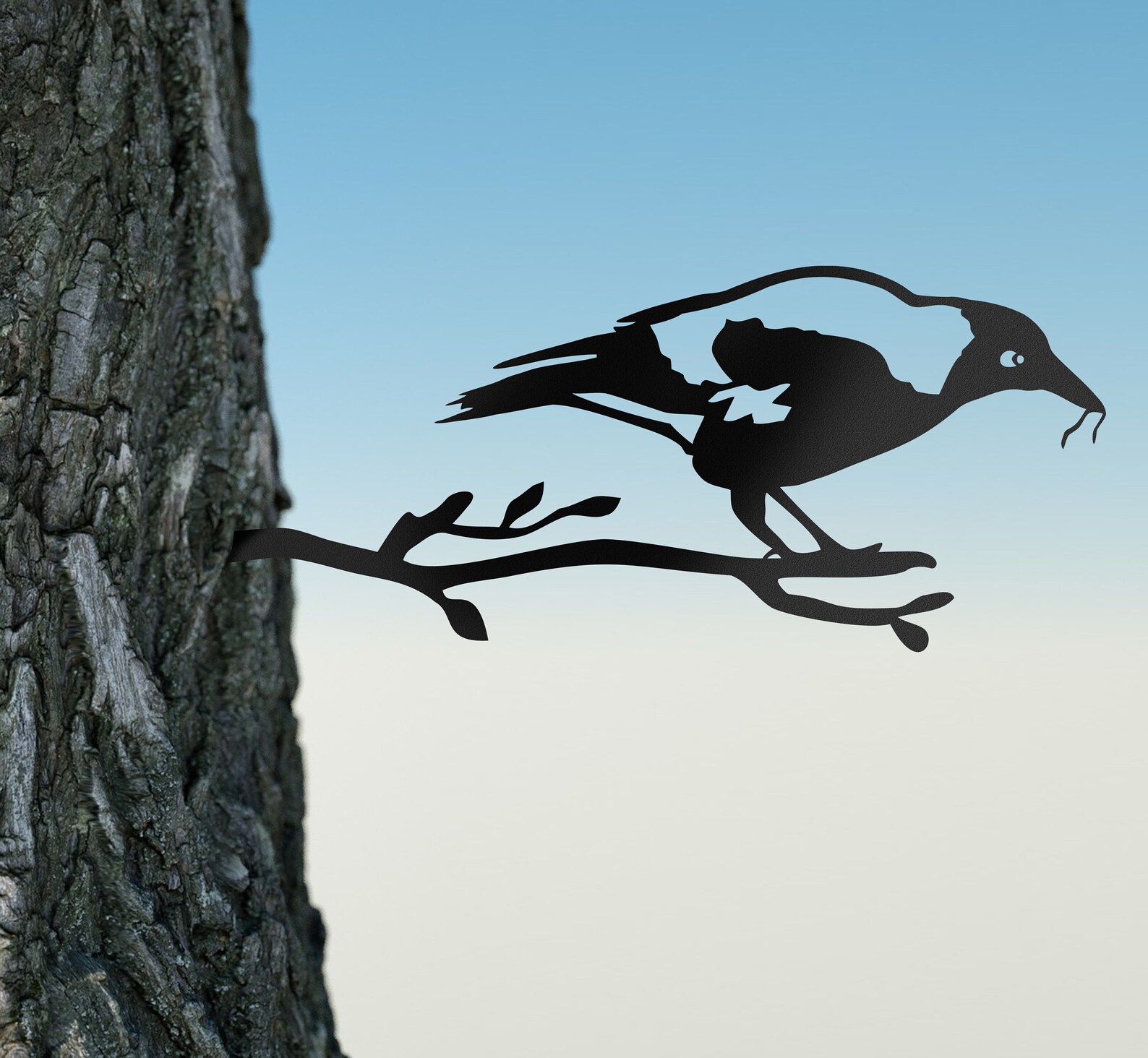 Crow Birds Metal Wall Art Birds on Tree Art Metal for Etsy