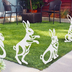 rabbit yard art art deco rabbit decor garden sign metal rabbit art farmhouse decor bunny metal art outdoor decor metal garden patio decor .jpg