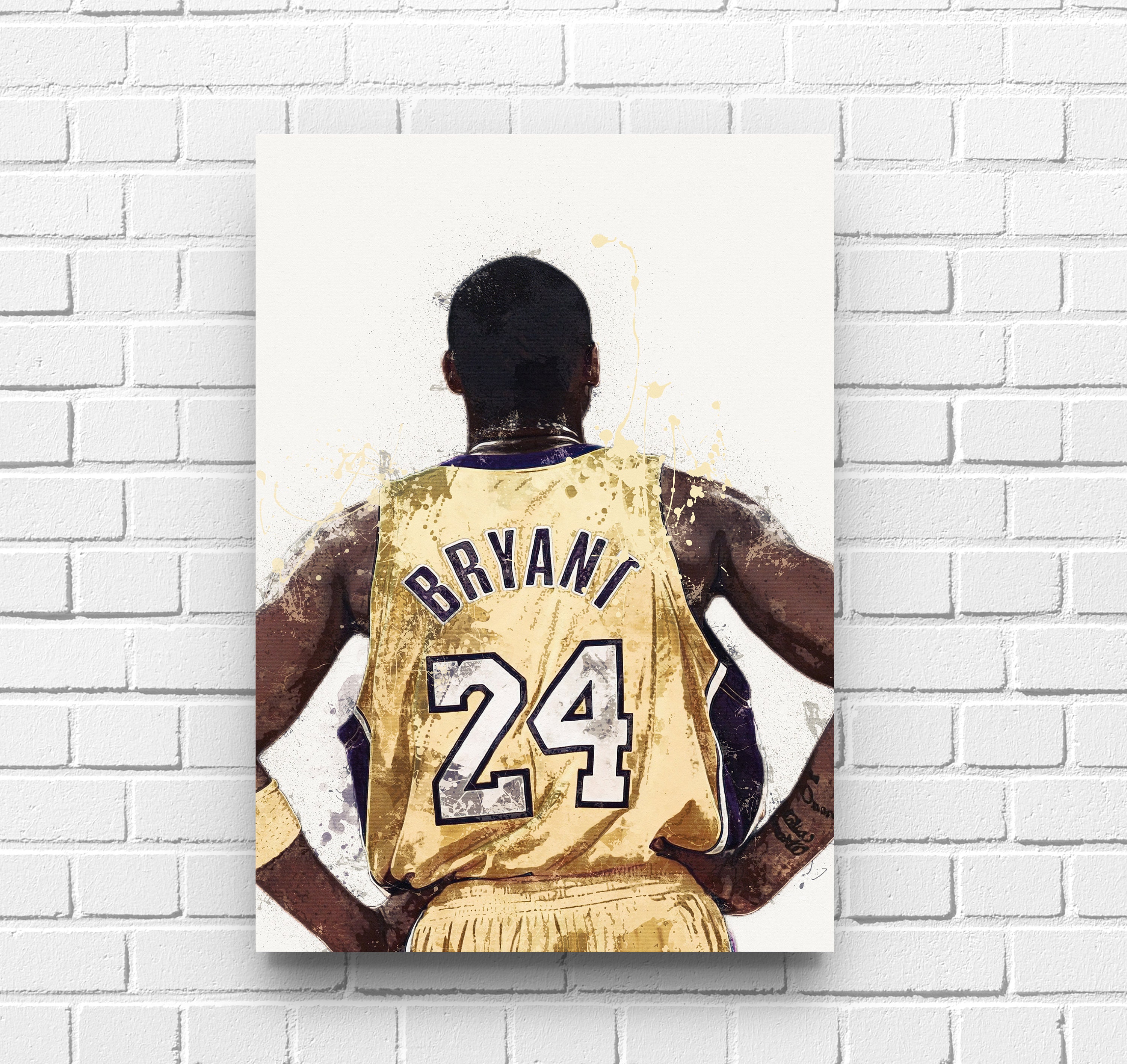 Kobe Bryant Wall Art, Black And White Kobe Bryant Poster, Basketball Wall  Art, Kobe Bryant Decor, Sports Print, Printable Wall Art, Canvas