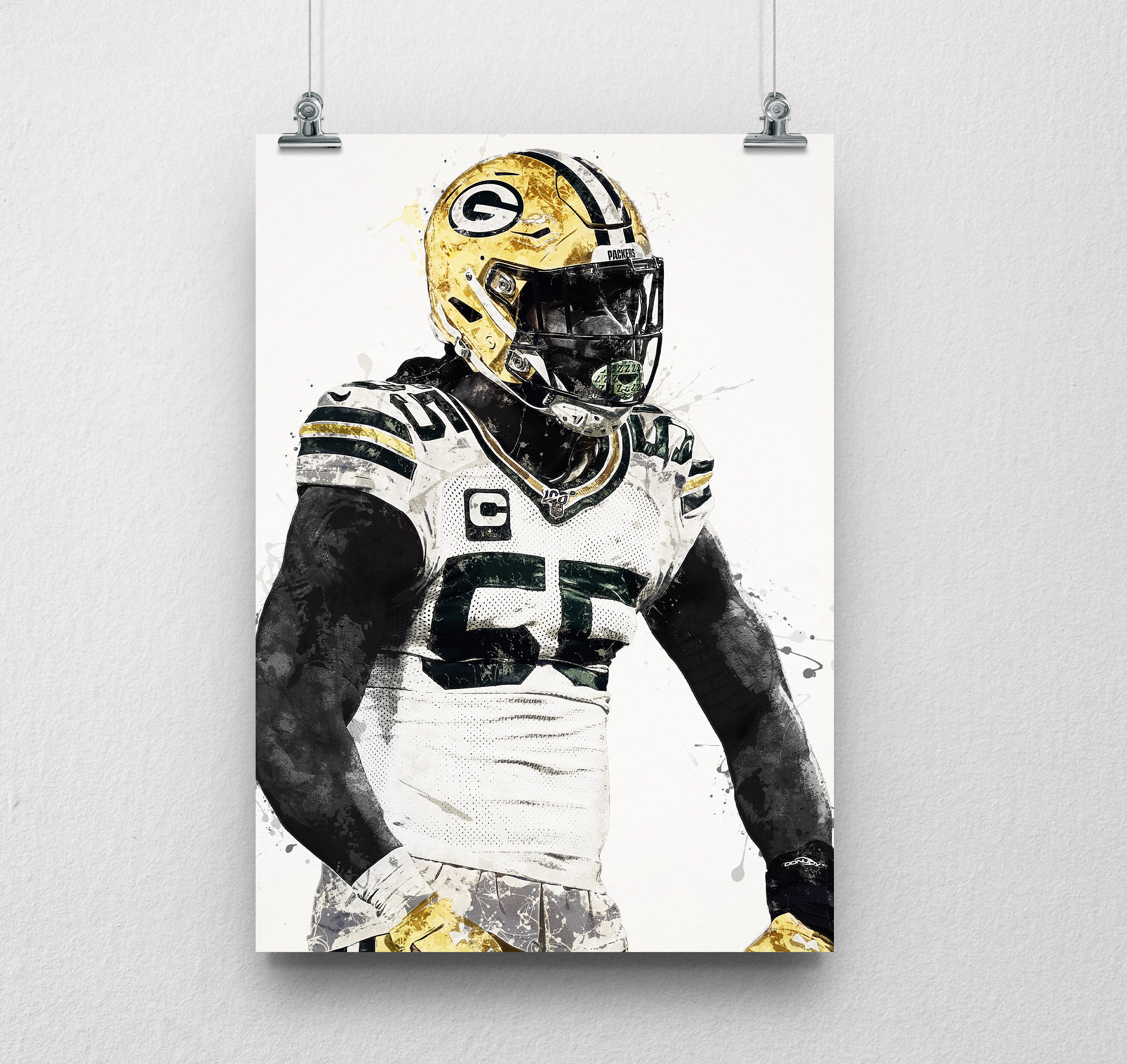 Za'Darius Smith Green Bay Packers Poster Wall art Sports Etsy