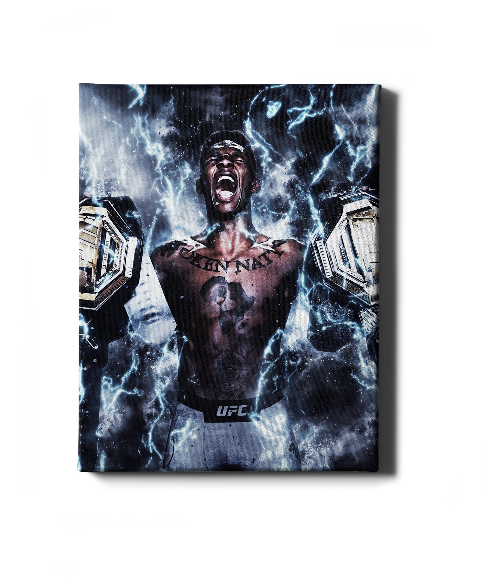Football Poster Wall Decor UFC Israel Adesanya Sports Art Print Kids