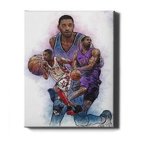 Dunk Block Star Tracy Mcgrady Usa Classic Basketball Wall Art - POSTER 20x30