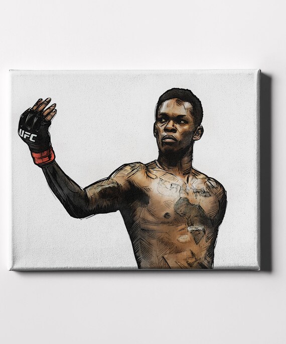 Football Poster Wall Decor UFC Israel Adesanya Sports Art Print Kids