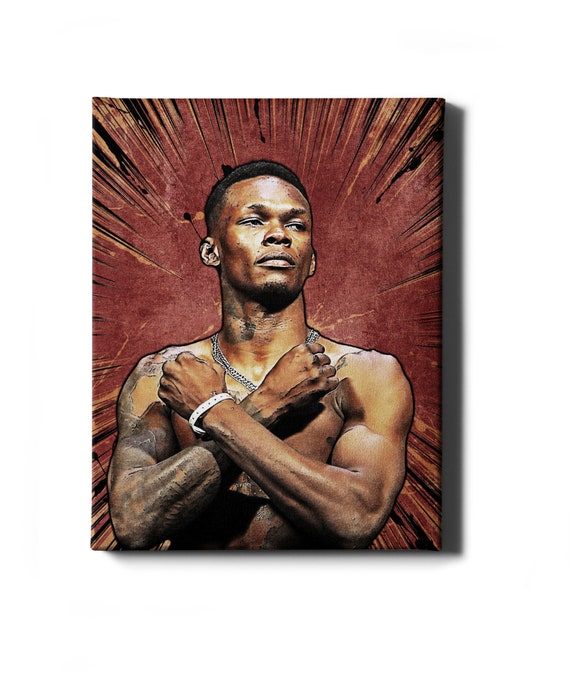 Football Poster Wall Decor UFC Israel Adesanya Sports Art Print Kids