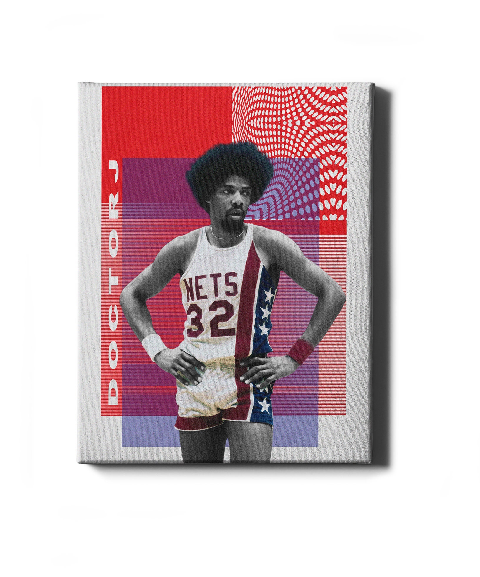 Julius Erving Dr J Dunks Basketball Silk Poster 12x18 24x36 inch 007