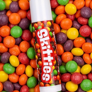 Skittles Candy Halloween-favoriete smaaklippenbalsem: natuurlijke, vochtinbrengende lipverzorging