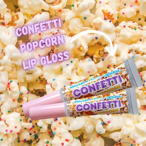 Confetti popcorn gezoete lipgloss: natuurlijke lippenbalsem