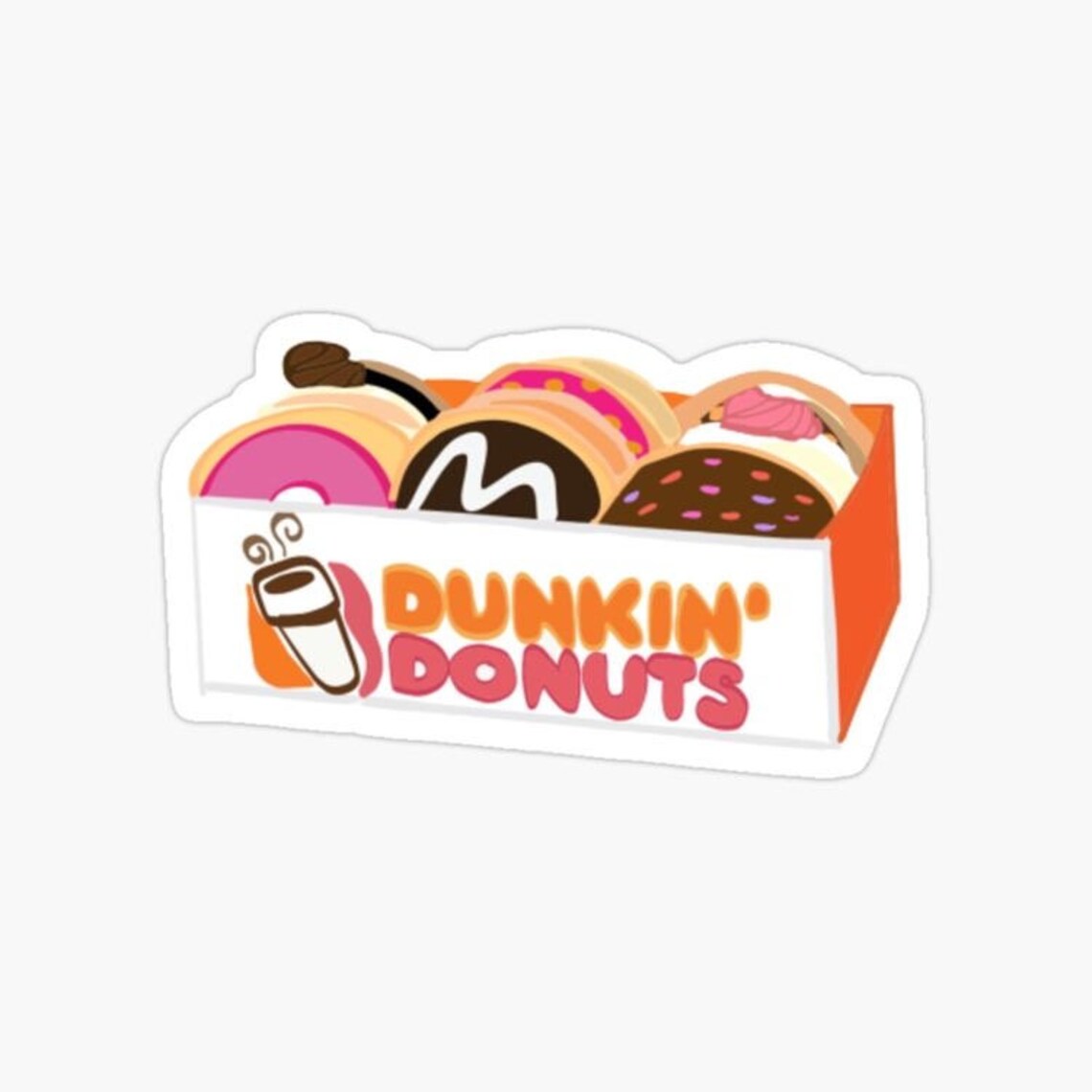 Dunkin Donuts Sticker - Etsy