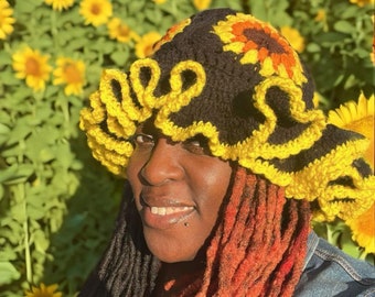 Sonnenblume Fischer-Hut