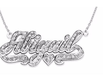 Diamond Nameplate - Etsy Australia