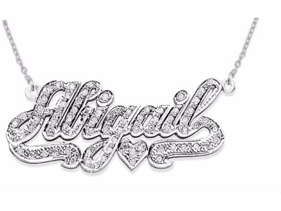 Diamond plate best sale necklace