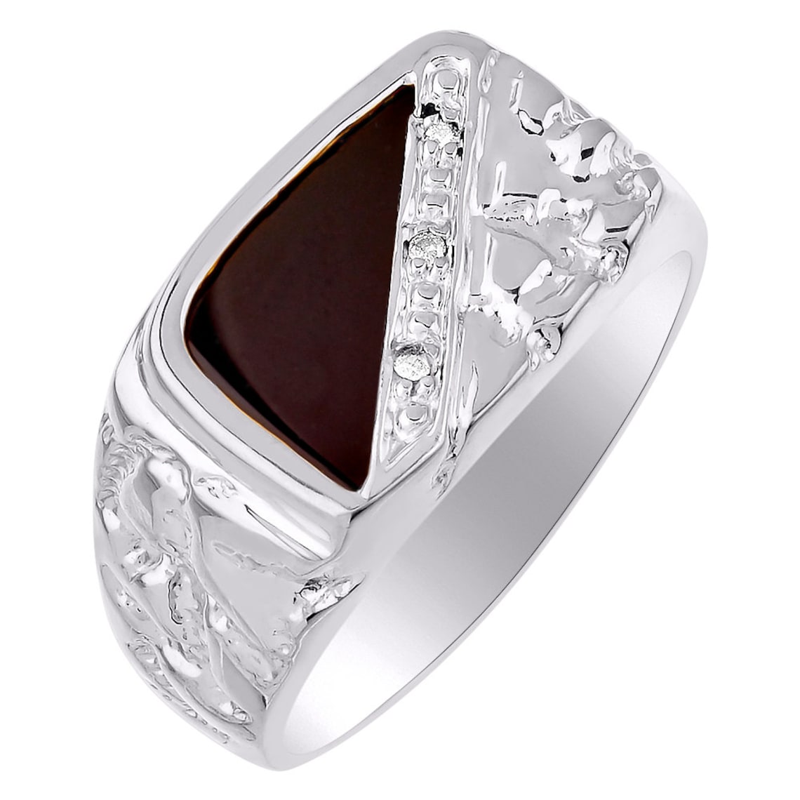 RYLOS Mens Rings Designer Ring 1/2 Nugget Black Onyx Ring With Etsy