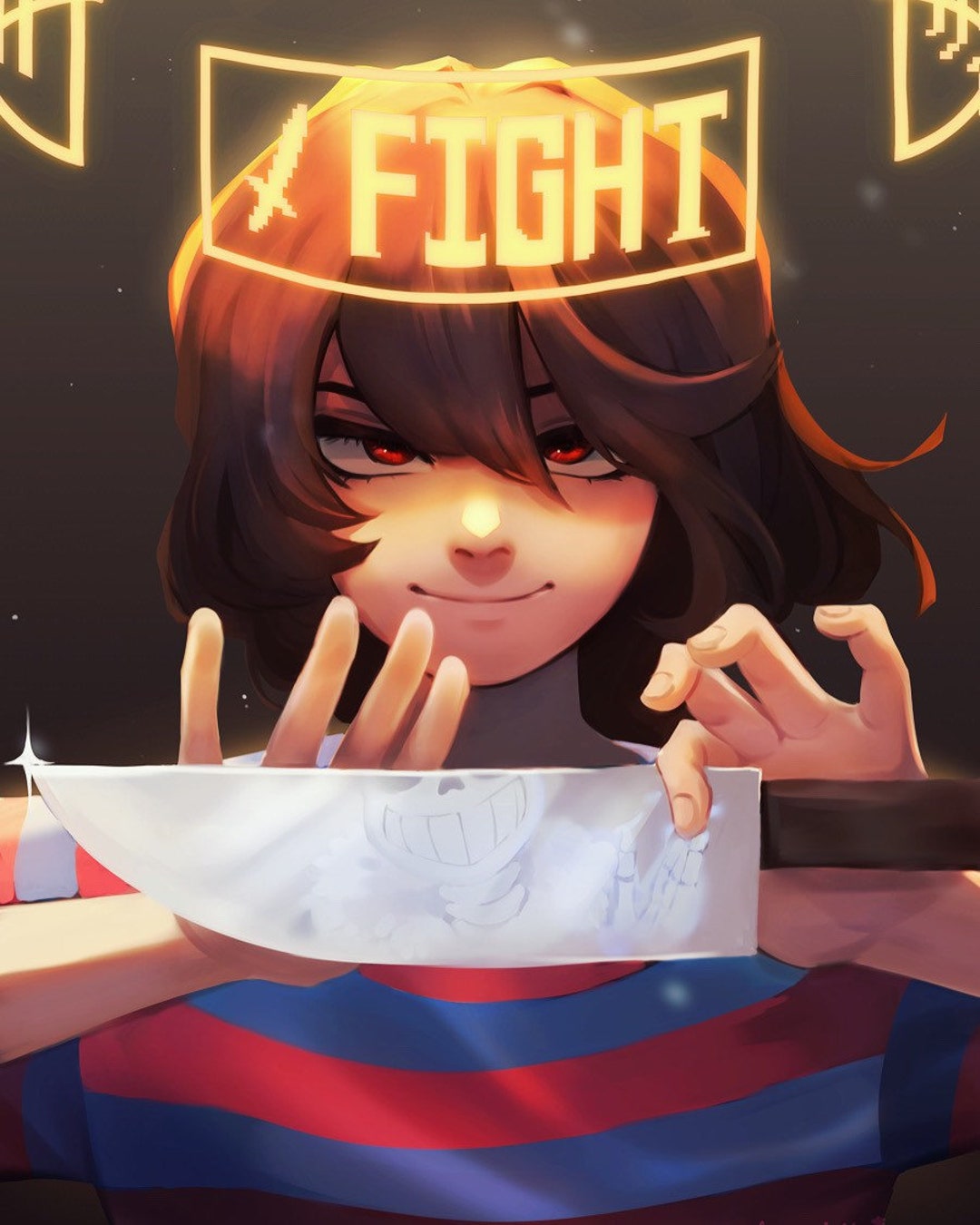 Undertale Frisk Chara Genocide Print 8.5x11 - Etsy